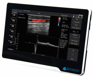 échographe portable / pour échographie en anesthésie et soins intensifs / pour échographie en soins urgentistes / noir et blanc