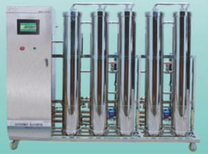 station de traitement d'eau d'hémodialyse / à double osmose inverse / par microfiltration