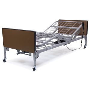 lit de soins à domicile / électrique / à hauteur réglable / sur roulettes