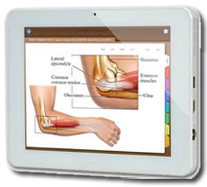 tablette PC médicale portable / étanche / fanless