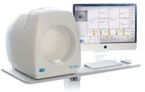 électrorétinographe avec électro-oculographe / avec potentiel évoqué / informatisé