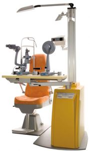 station de travail ophtalmique / avec fauteuil