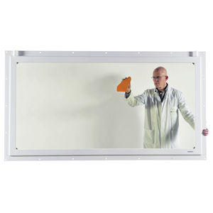 fenêtre d'observation / d'hôpital / de radioprotection / verre au plomb