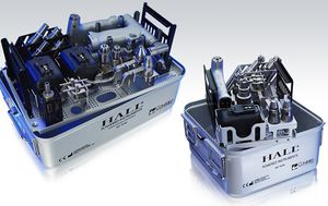 container de stérilisation pour instruments orthopédiques / perforé