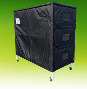 rack de stockage pour cercueils / pour brancards mortuaires / sur roulettes