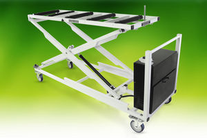 chariot mortuaire / de stockage / de chargement / pour cercueils