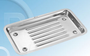 plateau de stérilisation pour instruments dentaires / en acier inoxydable