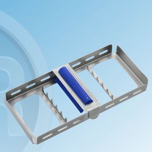 plateau de stérilisation pour instruments dentaires / en acier inoxydable