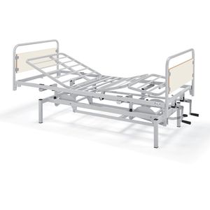 lit d'hôpital / manuel / à hauteur réglable / 4 sections