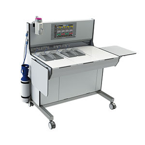 station d'anesthésie vétérinaire / mobile / avec monitoring respiratoire