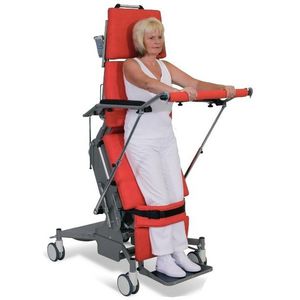 fauteuil de repos inclinable / sur roulettes / à hauteur variable / verticalisateur