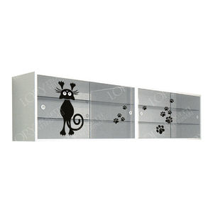 armoire pour cabinet vétérinaire / avec étagère / en acier inoxydable
