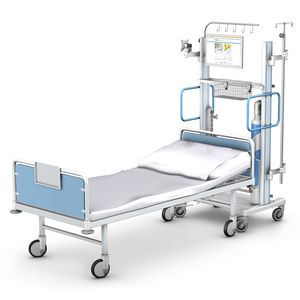 chariot de transport / de soins intensifs / d'ancrage / pour dispositifs médicaux