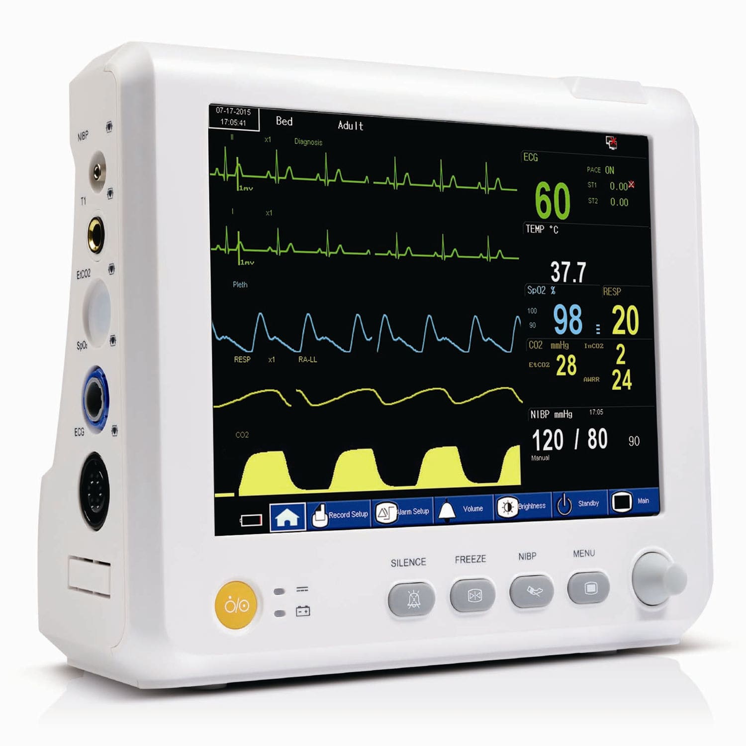 Moniteur patient ECG PM8B Promed Group RESP / TEMP / etCO2
