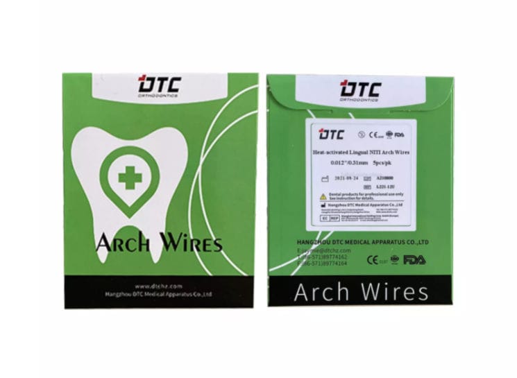 Fils D'arc Orthodontique Niti Rectangulaires Activés Thermiquement - Lot De 10 - Pour Traitements Dentaires