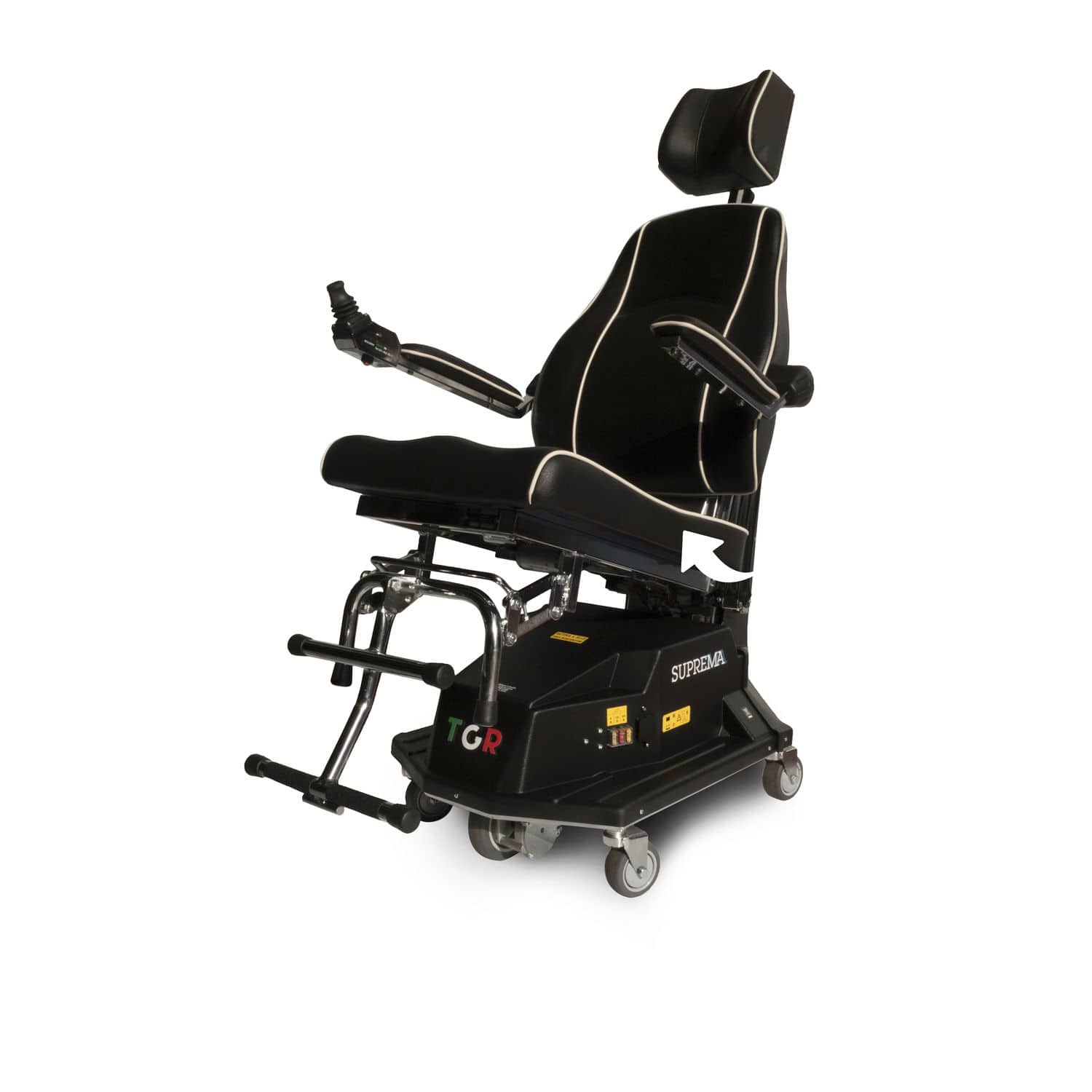 Fauteuil roulant électrique SUPREMA RELAX TGR d'intérieur / avec