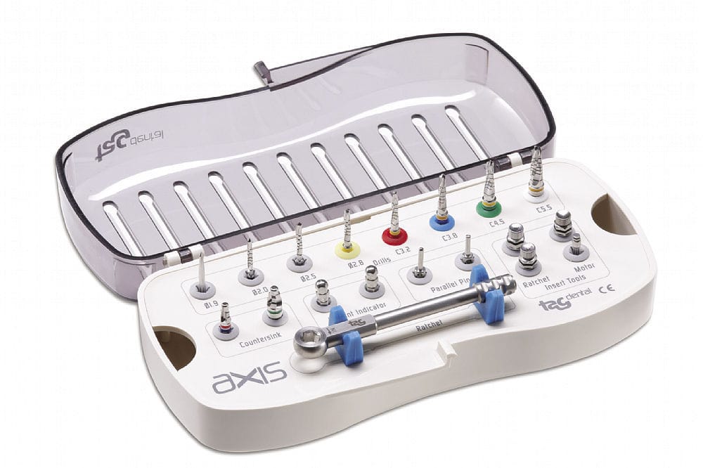 Kit d'instruments pour implantologie dentaire Compact Axis TAG Dental