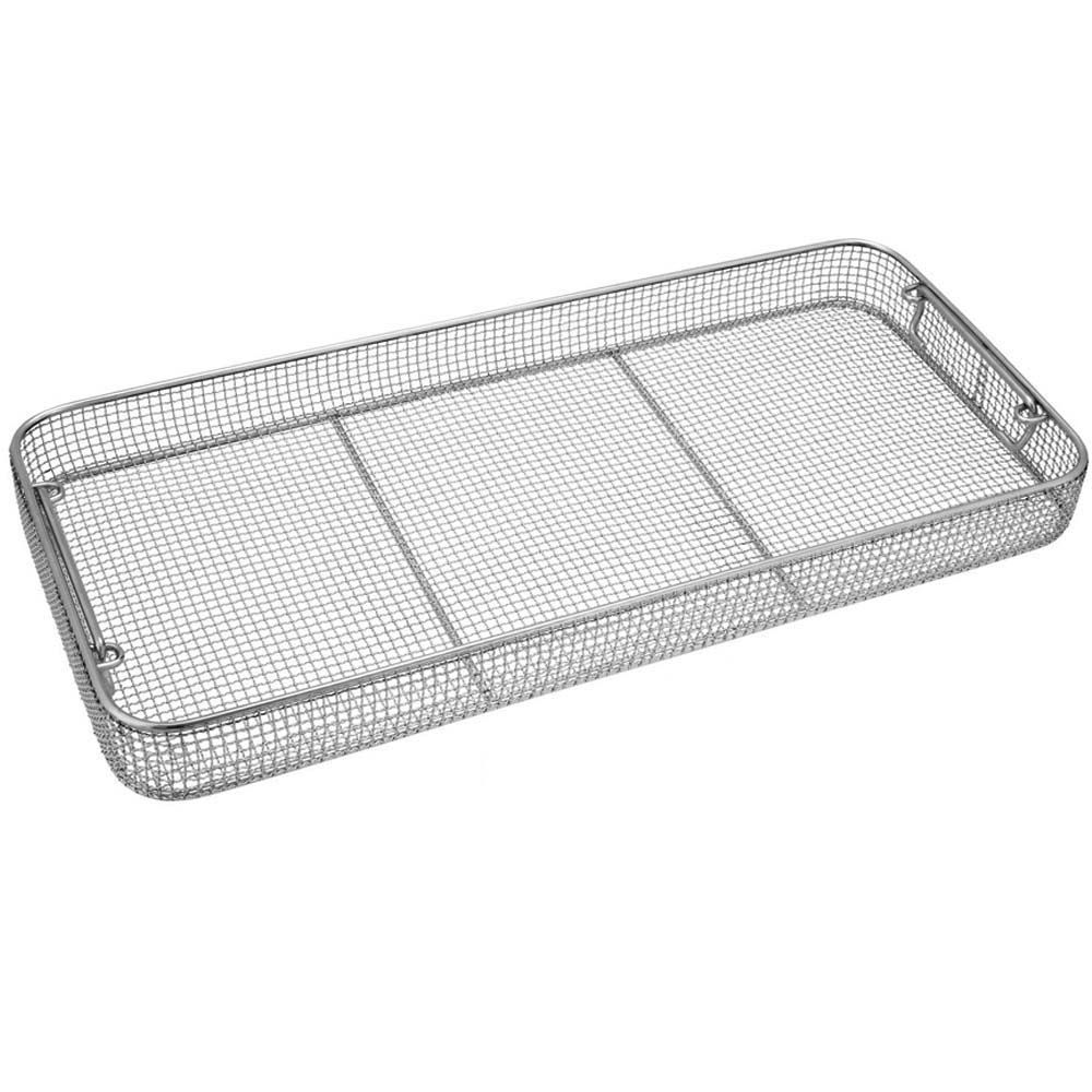 Panier De Stérilisation En Acier Inoxydable 304, Panier De Stérilisation Rond Pour Instruments Médicaux Avec Poignée, Boîte De Stérilisation Réutilisable En Acier Inoxydable, Pour Hôpital,30*40cm
