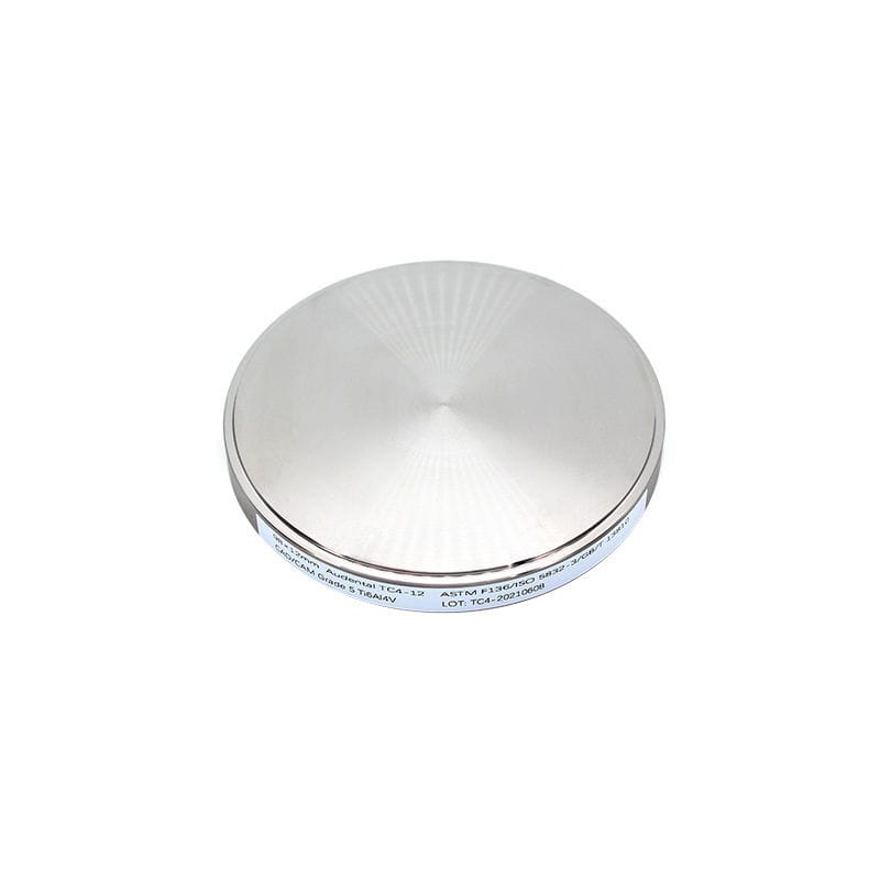 Disque En Titane Pur Grade 2 - Tôle Ronde Pleine Massif - Diamètre Au Choix - Pour Usinage Ou Artisanat