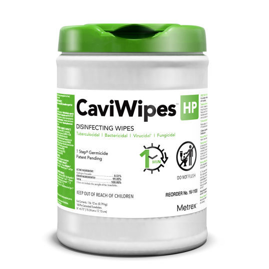 Lingettes nettoyantes pour sols et surfaces CaviWipes™ HP Metrex