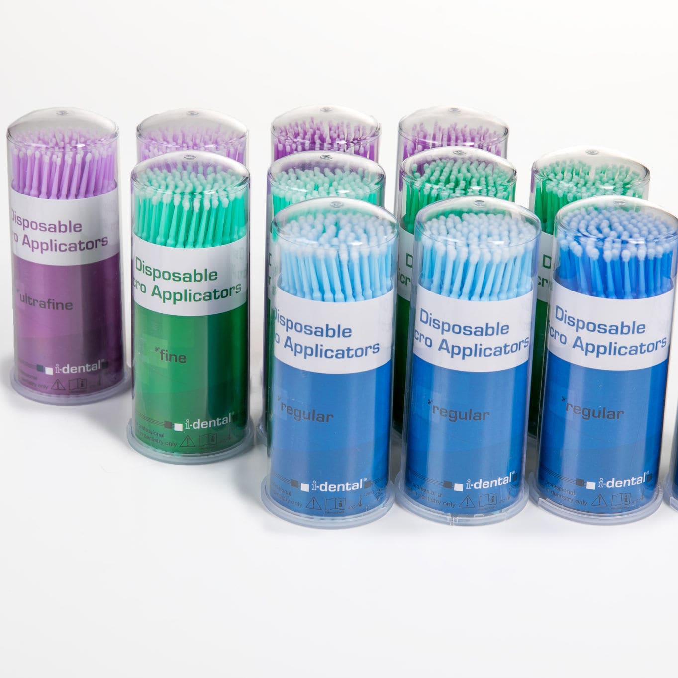 400 Micro-Applicateurs à Brossette Bleus Pliables - Modèle Régulier REDMB-1100