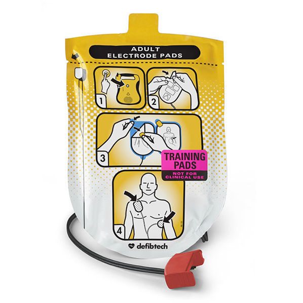 Électrode de défibrillation pad DDP101TR Defibtech à usage unique