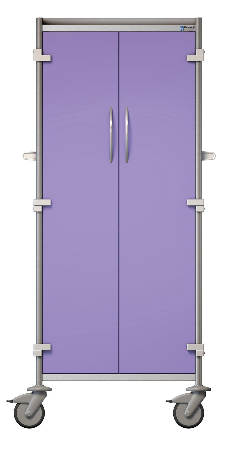 Armoire d'hôpital PME6422TW Hammerlit 2 portes / avec plateau