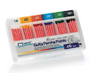 Points Gutta-percha Coniques 0.04/60 Pour Traitement Endodontique - Neuf