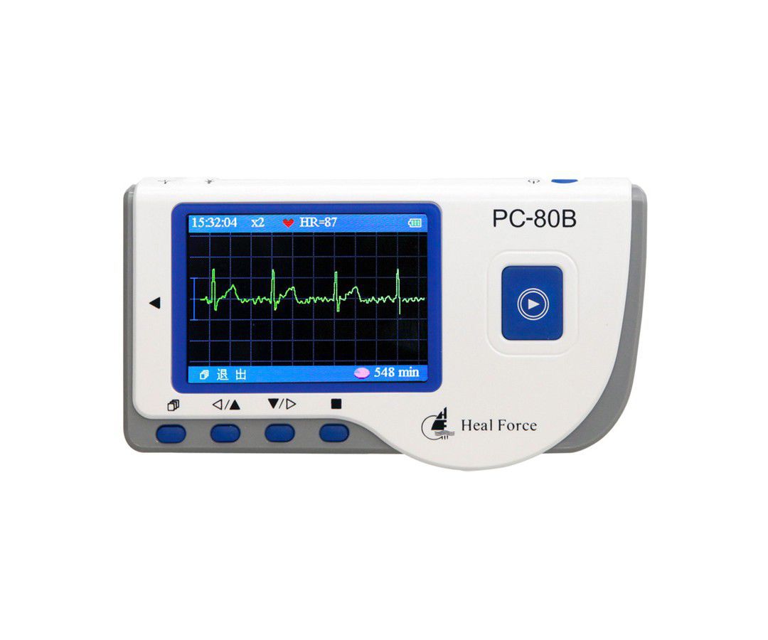 Moniteur Cardiaque Portable Easy ECG 80B - Électrocardiogramme + Câble - Surveillance Continue