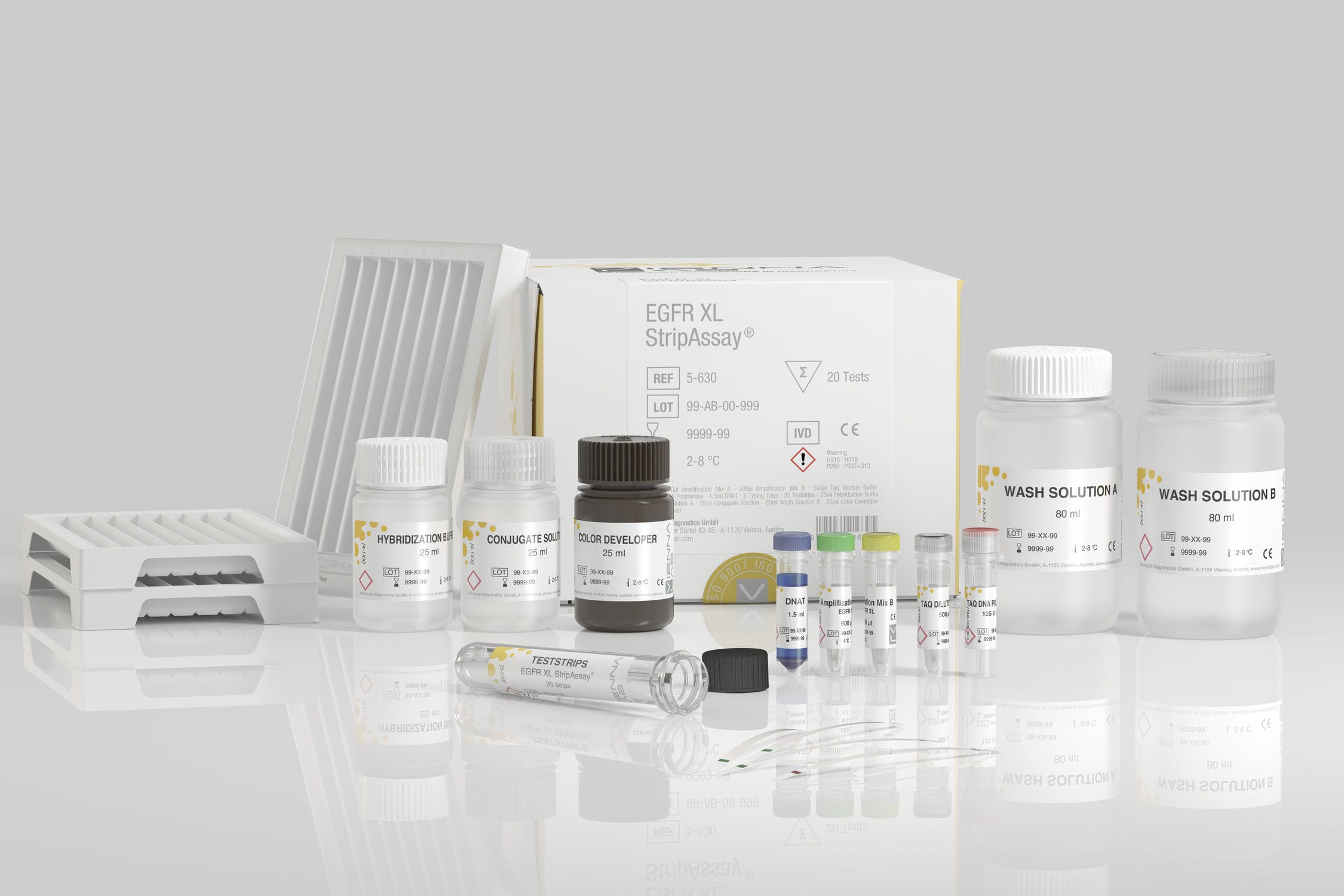 Kit de test pour mutations génétiques EGFR XL StripAssay® ViennaLab
