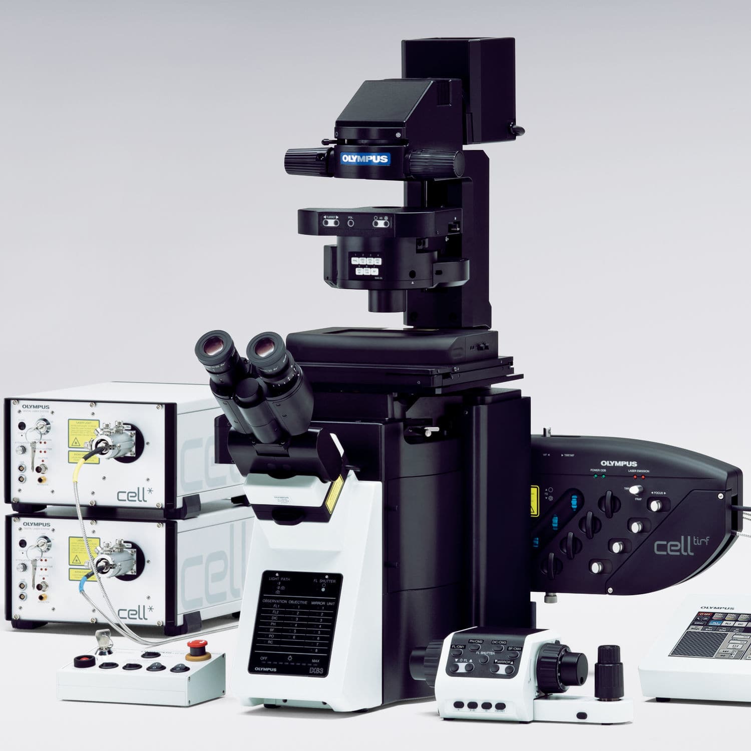 Microscope optique IXplore TIRF Evident Europe de laboratoire