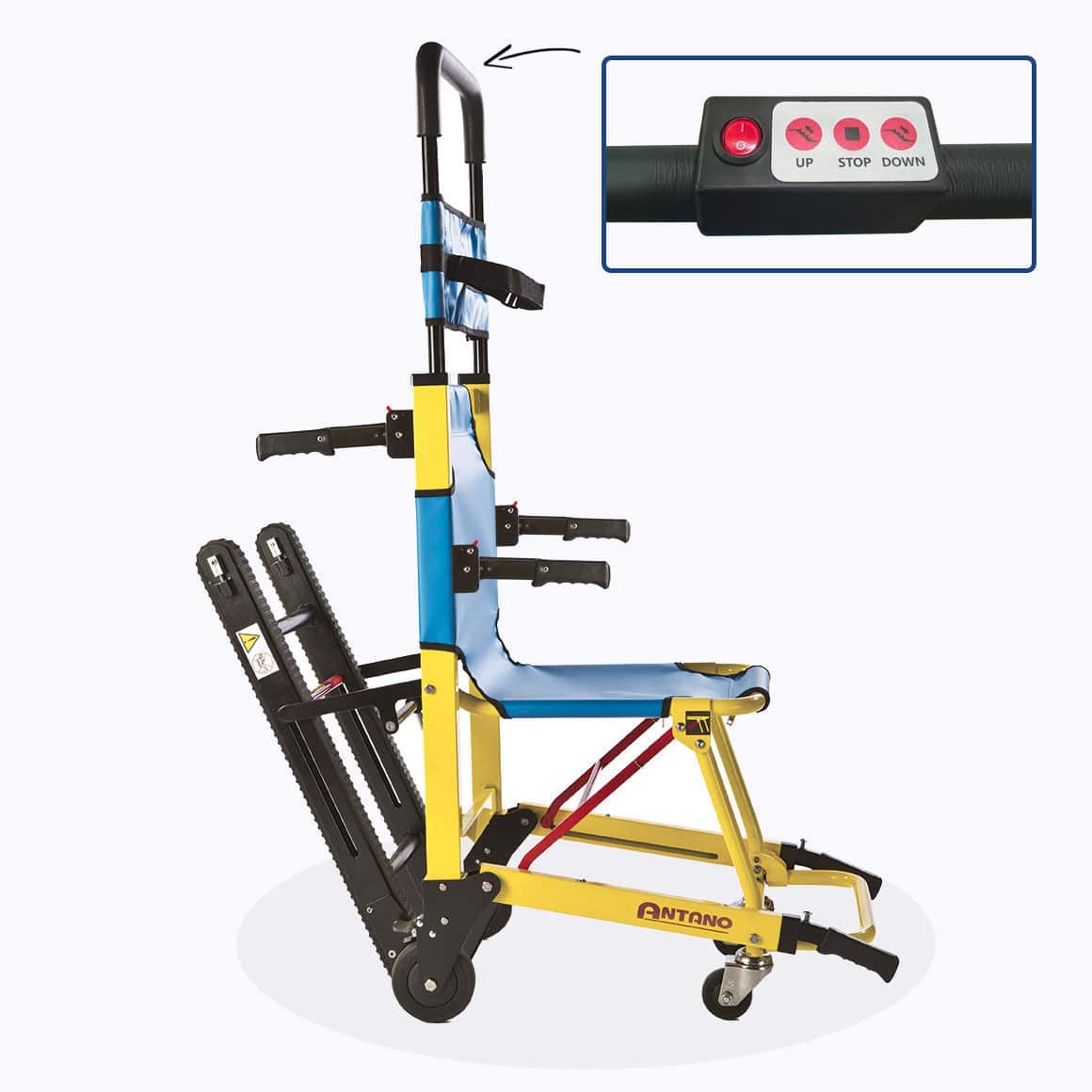 Fauteuil de transfert monteescaliers LG EVACU Plus EL Antano Group électrique / pliable