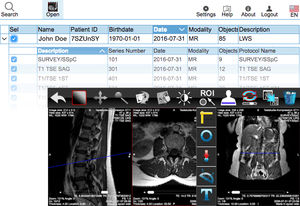 application web pour imagerie médicale