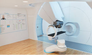 cyclotron pour protonthérapie avec scanner X intégré