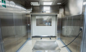 cabine pour l'industrie pharmaceutique / de confinement / walk-in / à flux descendant