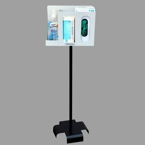 distributeur de solution hydroalcoolique au sol