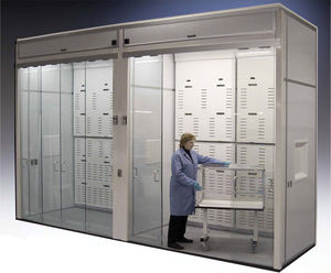 cabine de laboratoire / d'aspiration chimique / modulaire / walk-in
