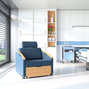 canapé-lit pour chambre de patient