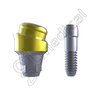 pilier implantaire angulé / en titane / hexagone interne / Locator®