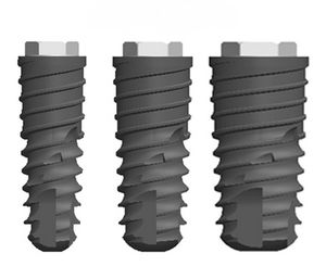 implant dentaire cylindrique / en titane / hexagone externe