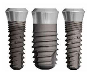implant dentaire cylindrique conique / en titane / octogone interne / autotaraudeur