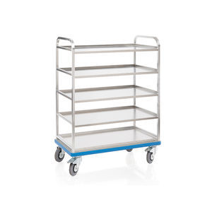 chariot de transport / de stockage / à usage général / avec étagère