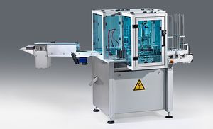 machine d'emballage automatique / au sol / formeuse-remplisseuse-scelleuse / pour l'industrie médicale