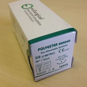 fil de suture non résorbable