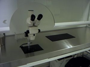 cabine pour microscopie