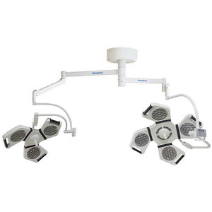 scialytique plafonnier / à LED / avec panneau de contrôle / 2 bras