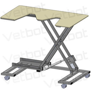 table d'examen vétérinaire / hydraulique / à hauteur variable / 1 section