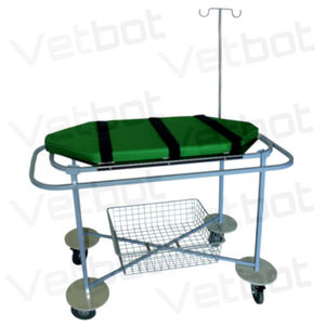 chariot brancard de transport / manuel / vétérinaire / à plateau amovible
