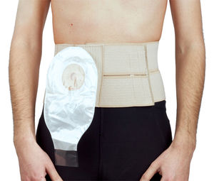 ceinture de soutien abdominale / adulte / avec ouverture pour poche de colostomie