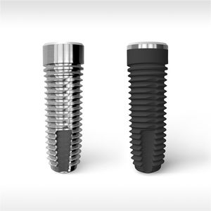 implant dentaire cylindrique / en titane / interne
